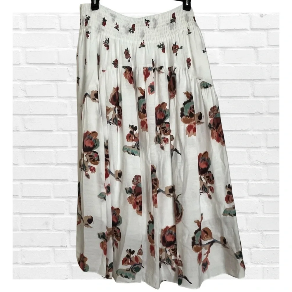 Vince Size 2X Floral A-Line Skirt Cottagecore Cottage Core Romantic Vacation
